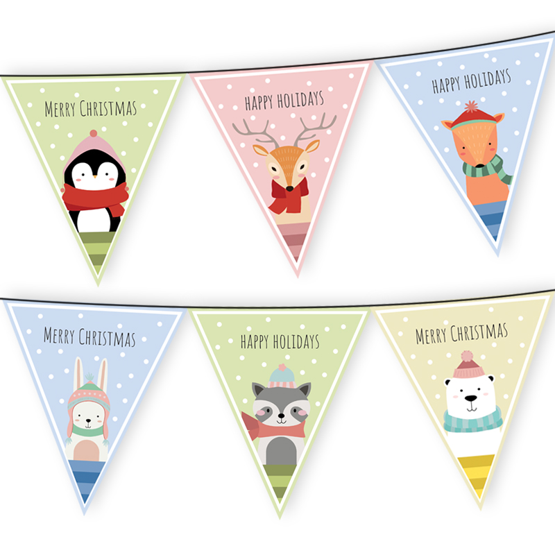 Christmas Animals Bunting