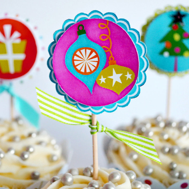 Decoración de Cupcake de Navidad