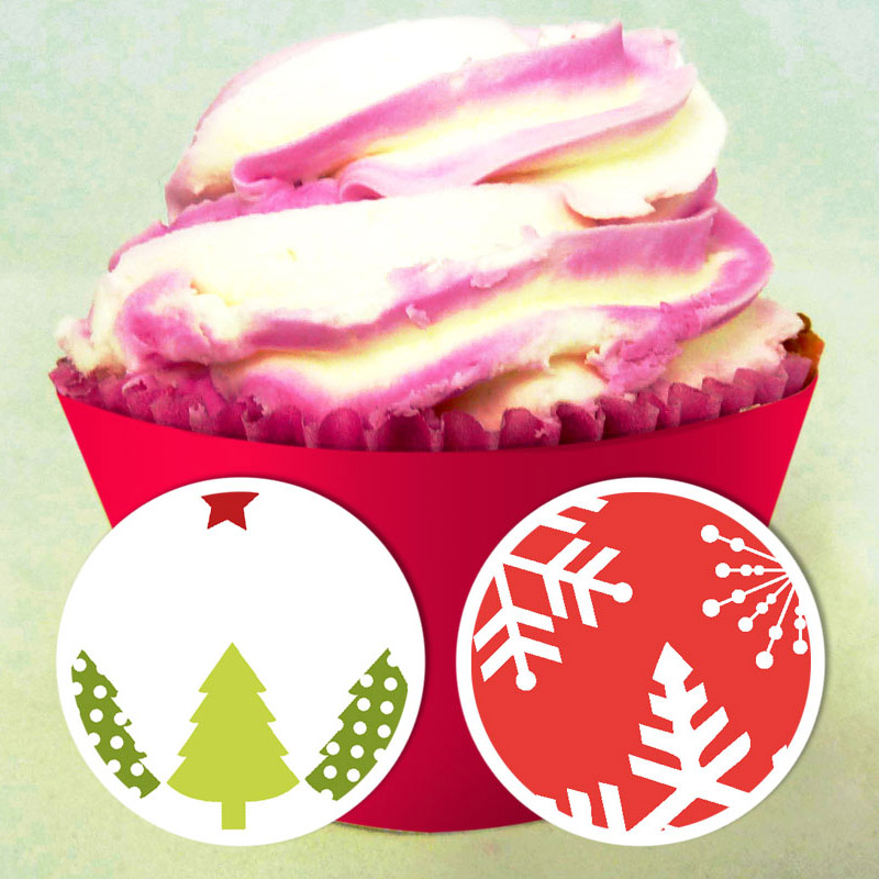 Envoltorio de Cupcake de Navidad