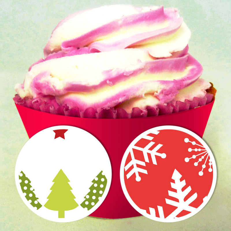 Caissettes cupcake Noël