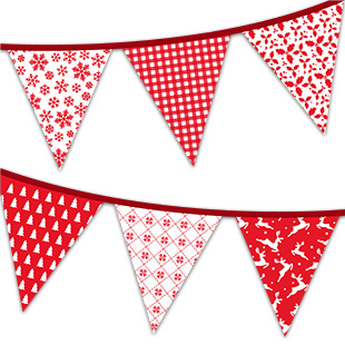 Printable Party Decoration for Free - Classically Christmas Bunting | Brother Creative Center