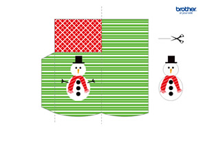 雪人餐具套装盒