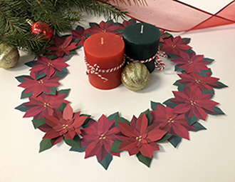 Weihnachtsstern-Kranz