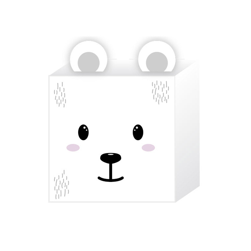 Caja de regalo de Navidad oso polar