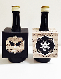 Altmodisches Weihnachten Flaschenschildchen
