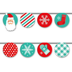 Printable Party Decoration for Free - Wintertime bunting | Brother Creative Center
