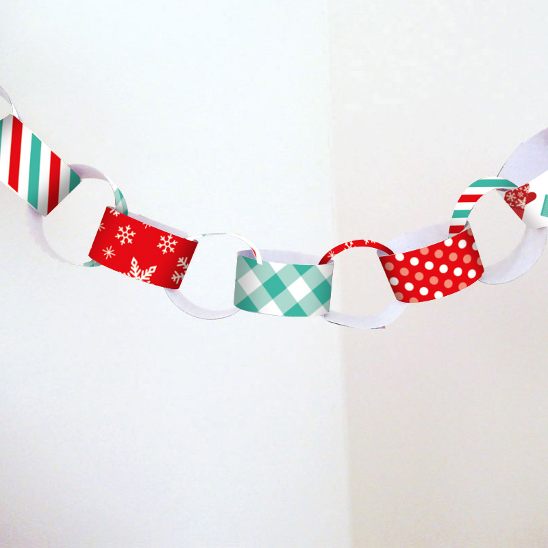 Free Printable DIY Party Decoration - Wintertime paper chain | Brother Creative Center