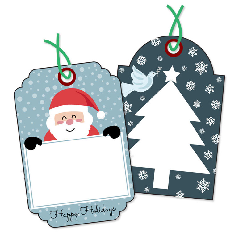 Christmas Message Tags Set