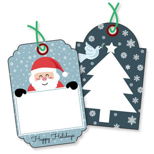 Christmas Message Tags Set