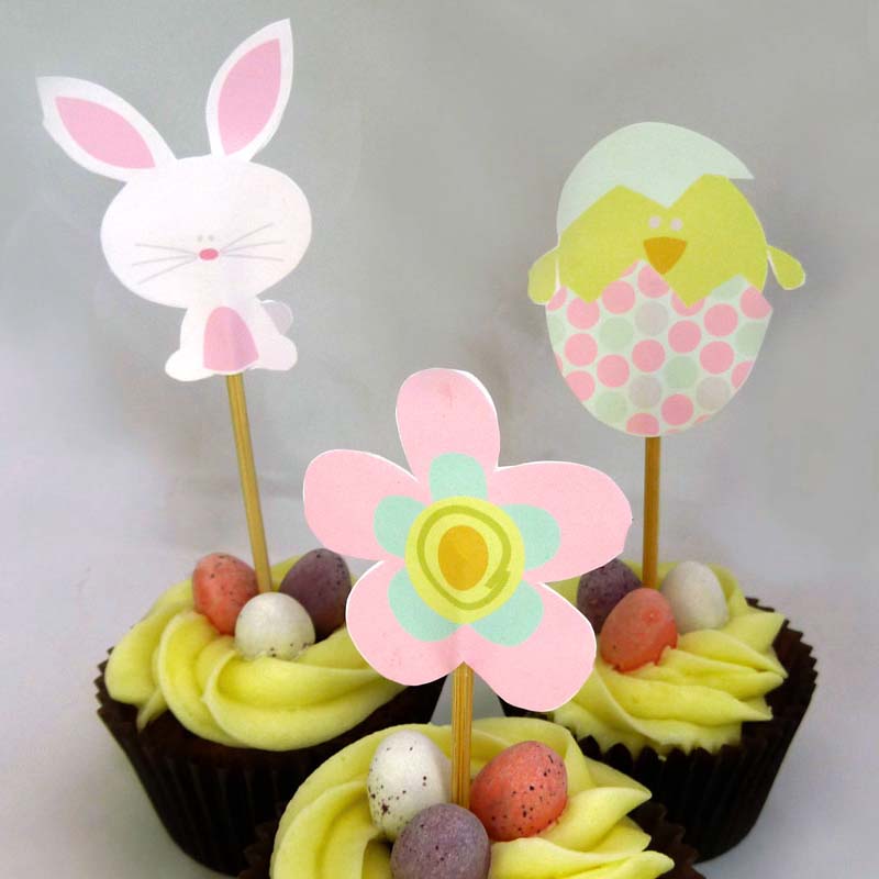 Easter Cupcake Toppers