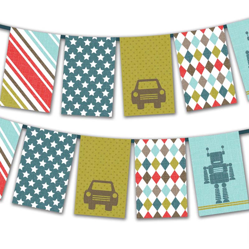 Father's Day Square Flag Bunting