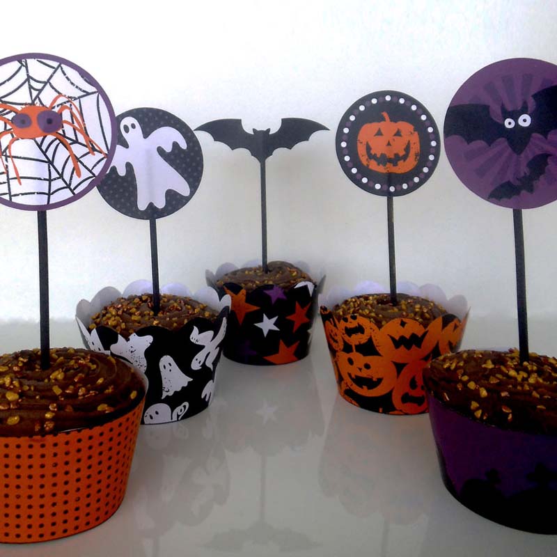 Halloween cupcakeversiering