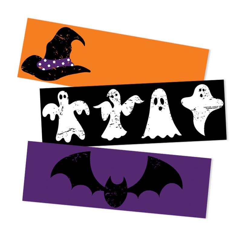 Halloween pictogrammen stickers