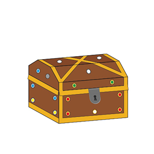Free Printable DIY Party Decoration - Pirate Treasure Chest | Brother Creative Center