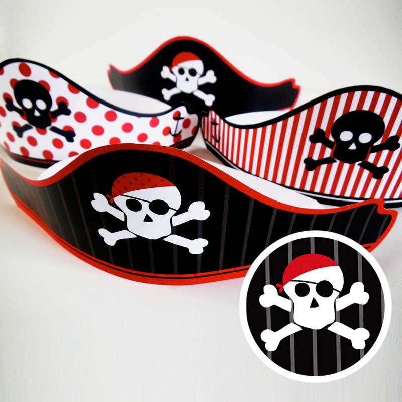 Chapéu de festa de pirata 4