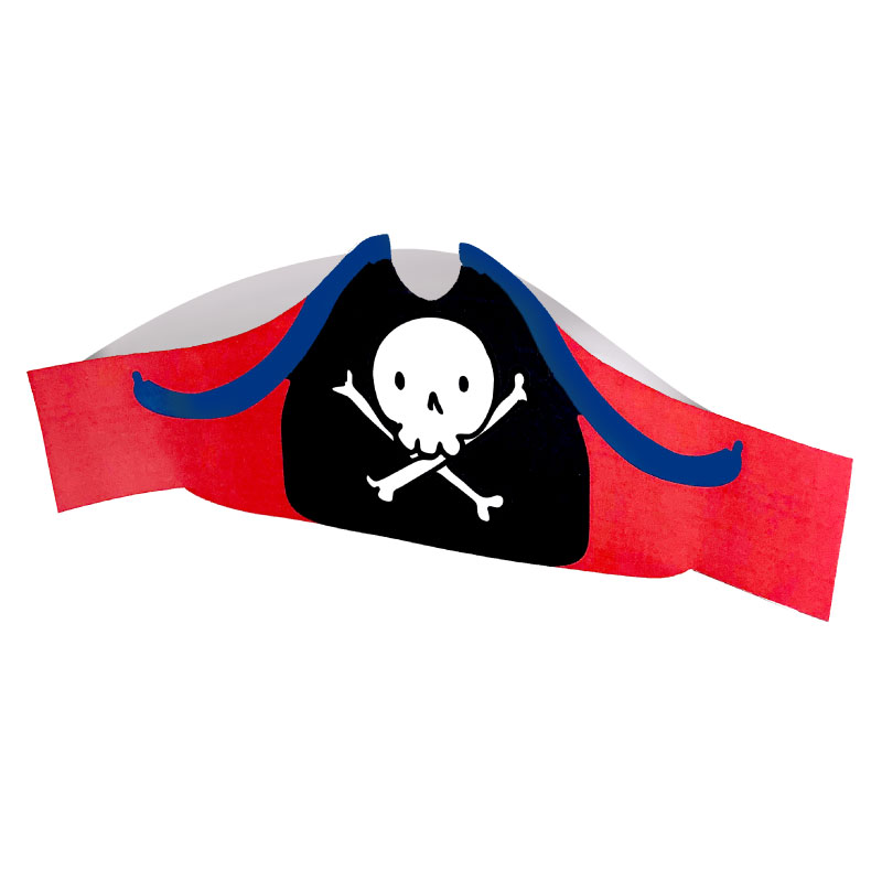 Roter Piratenhut