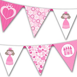 Prinzessin Party-Wimpel