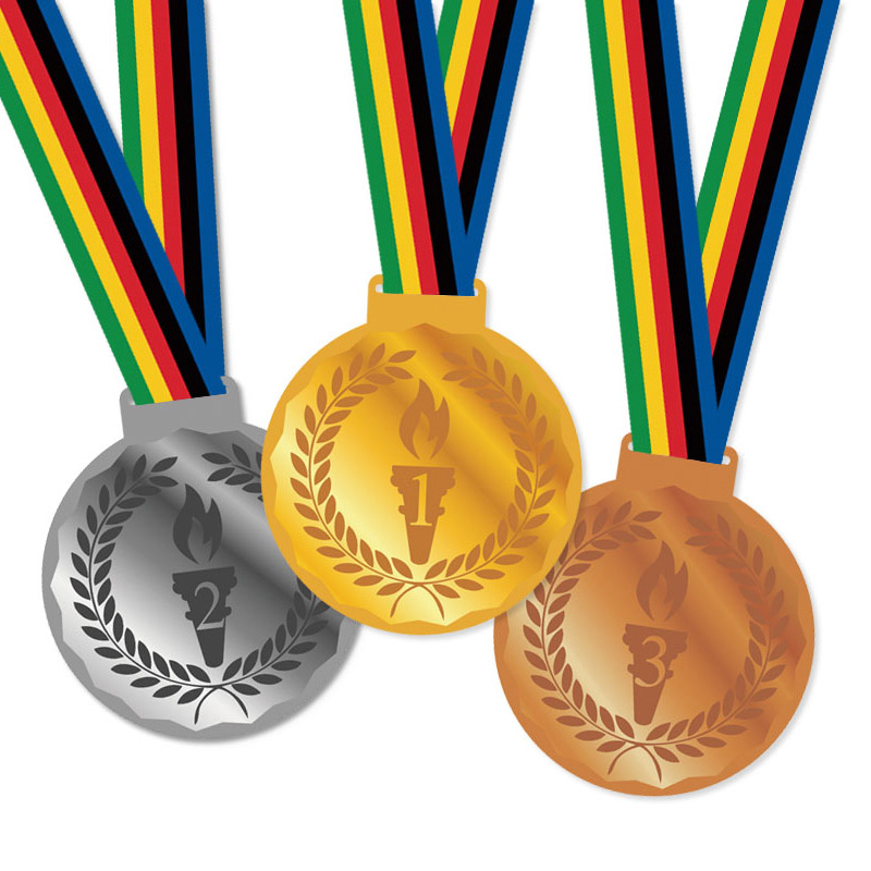 Medalhas de vencedores de provas