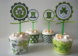 Shamrock Cupcake Topper