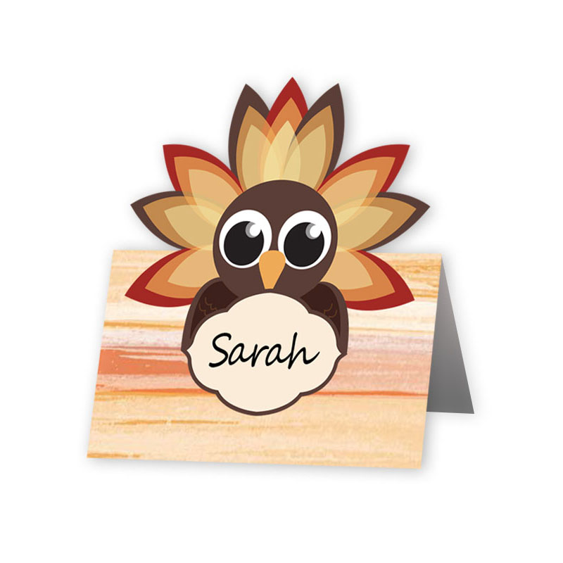 Thanksgiving Place Cards Template Free