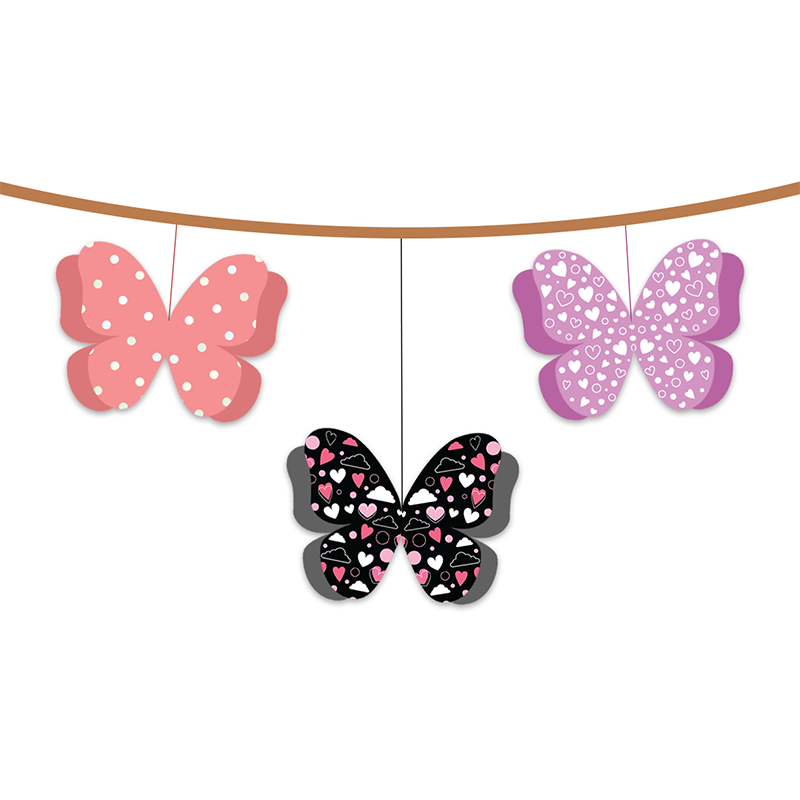 3D Butterfly Bunting