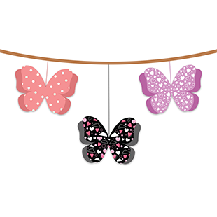 3D Butterfly Bunting
