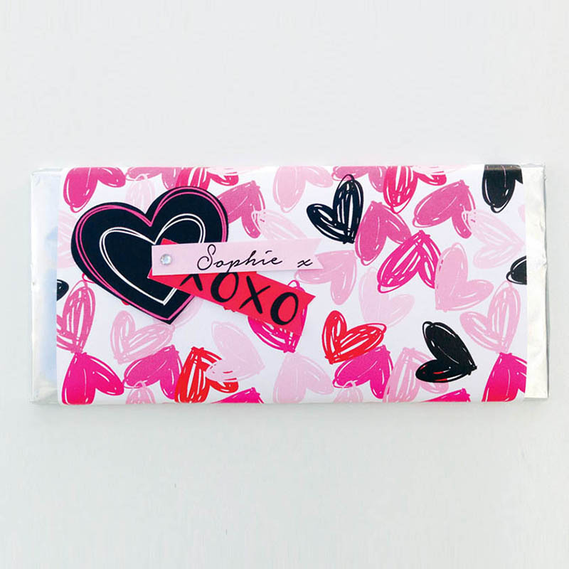 Valentine Chocolate Wrap & Tag