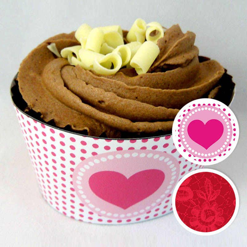 Valentine Cupcake Wrapper 1