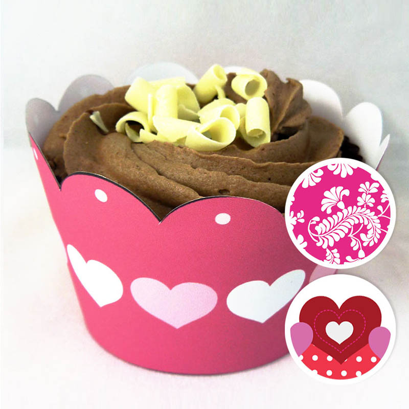 Valentine Cupcake Wrapper 4