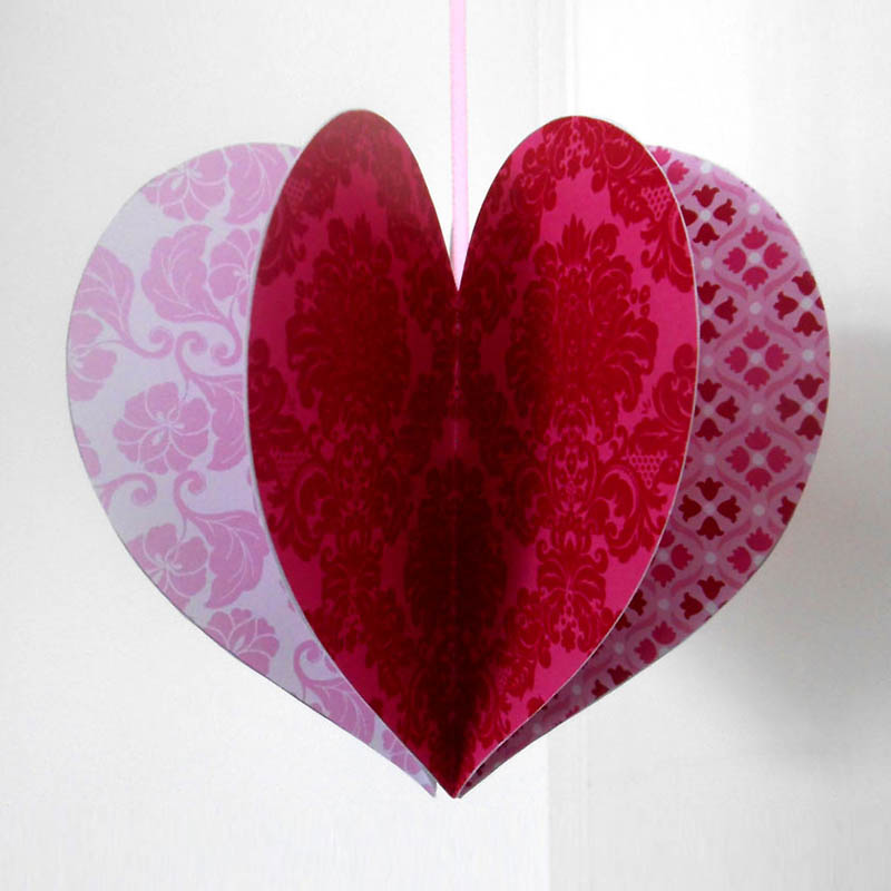 Free Printable Valentine Heart Hanging