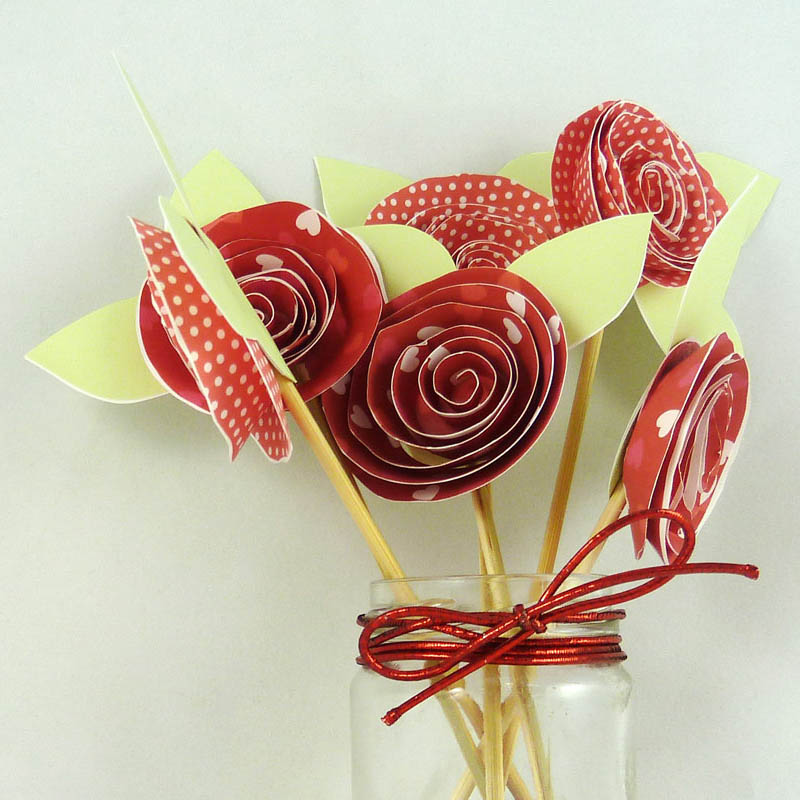 Flor 3D de San Valentín