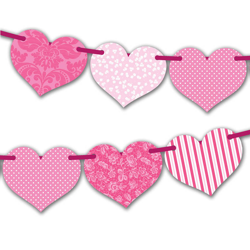 Banderines de Corazones de San Valentín