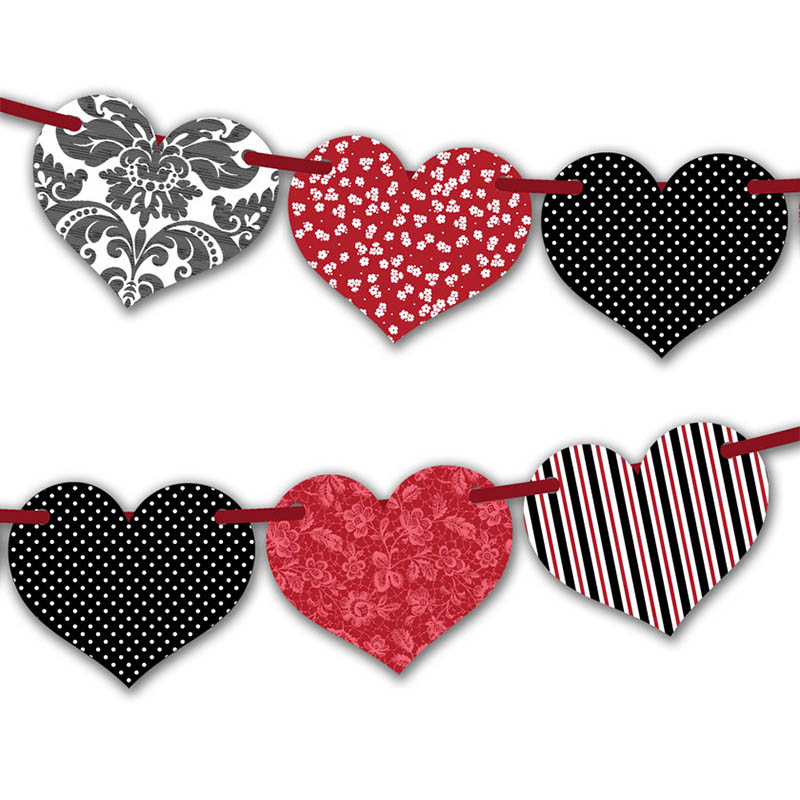 Valentine Red Heart Bunting