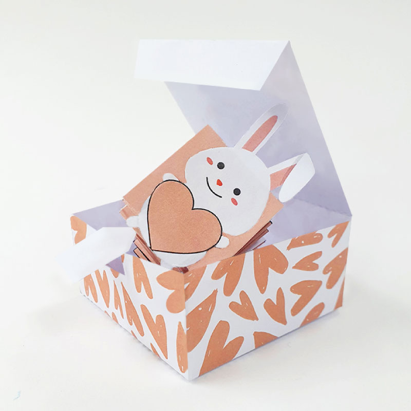 Valentine’s bunny in a box